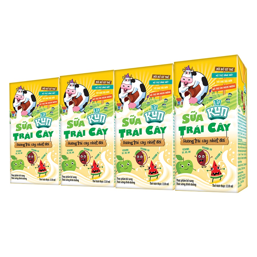 SỮA hoa trái KUN 24 HỘP - 180ML ( Đại lý Ngọc Toản)