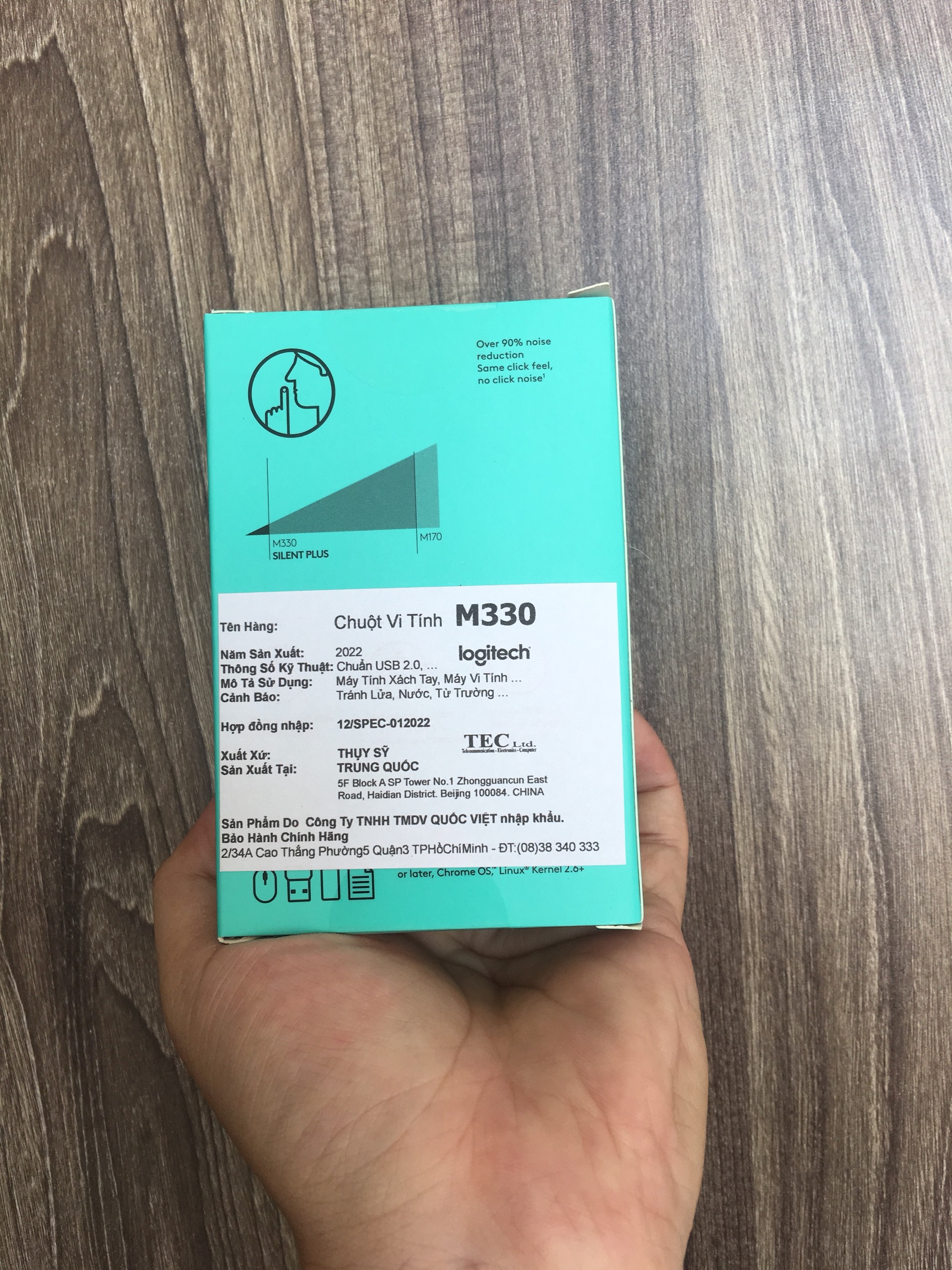 Chuột Không Dây Logitech M330 Silent Plus - Hàng Chính Hãng