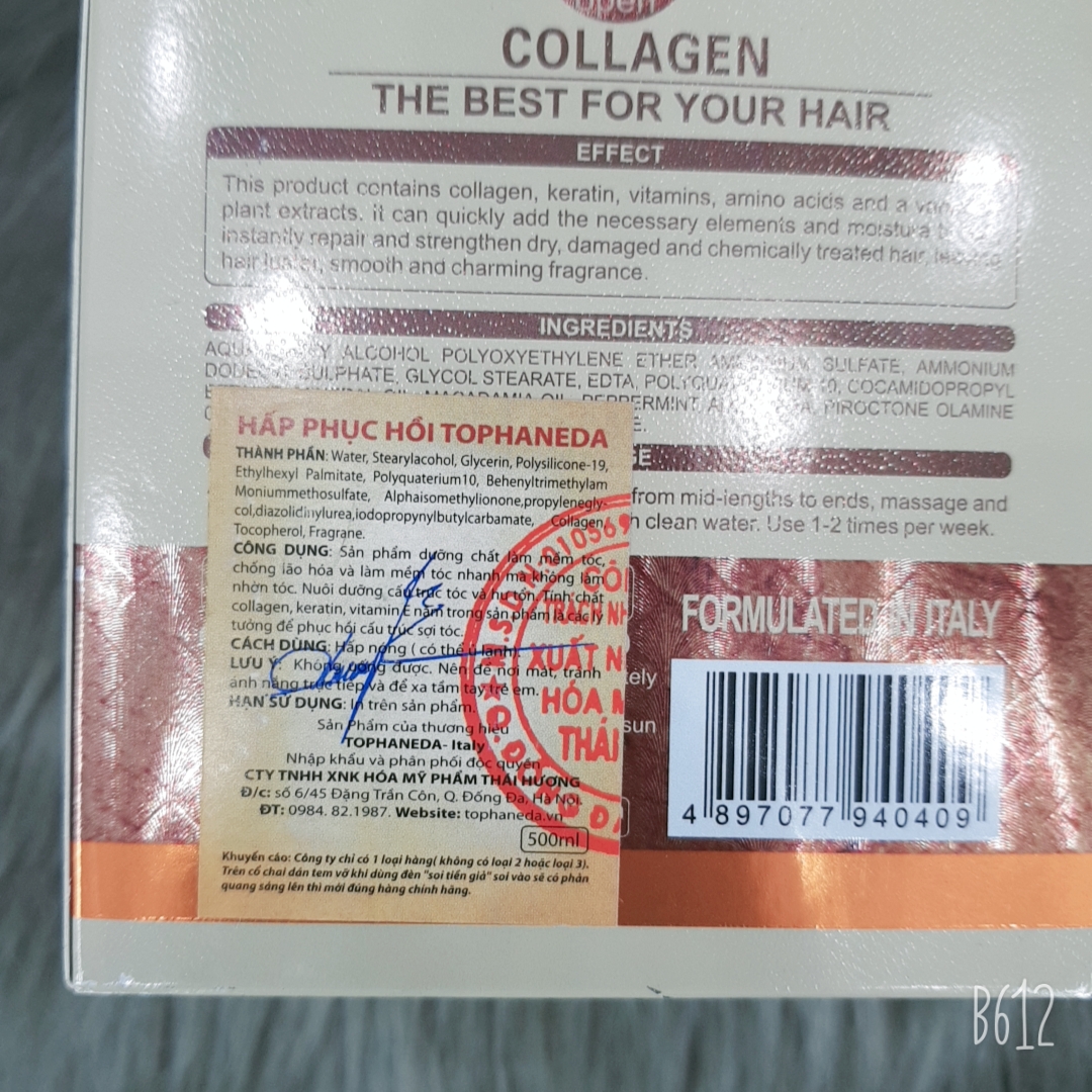 ( Hàng chính hãng ) Hấp haneda colagen phục hồi tóc hư tổn