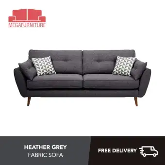 Heather Grey Blue Fabric Sofa Online Sofas With Heather Grey Blue Fabric Sofa