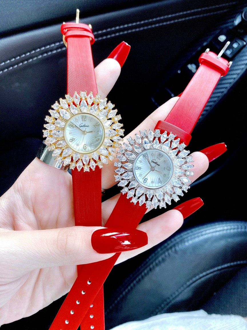 Đồng hồ đeo tay nữ, đồng hồ nữ chính hãng GULENA full hộp cao cấp, mặt đính kim cương nhân tạo siêu sang, thời trang cực chất cho phái nữ thumbnail