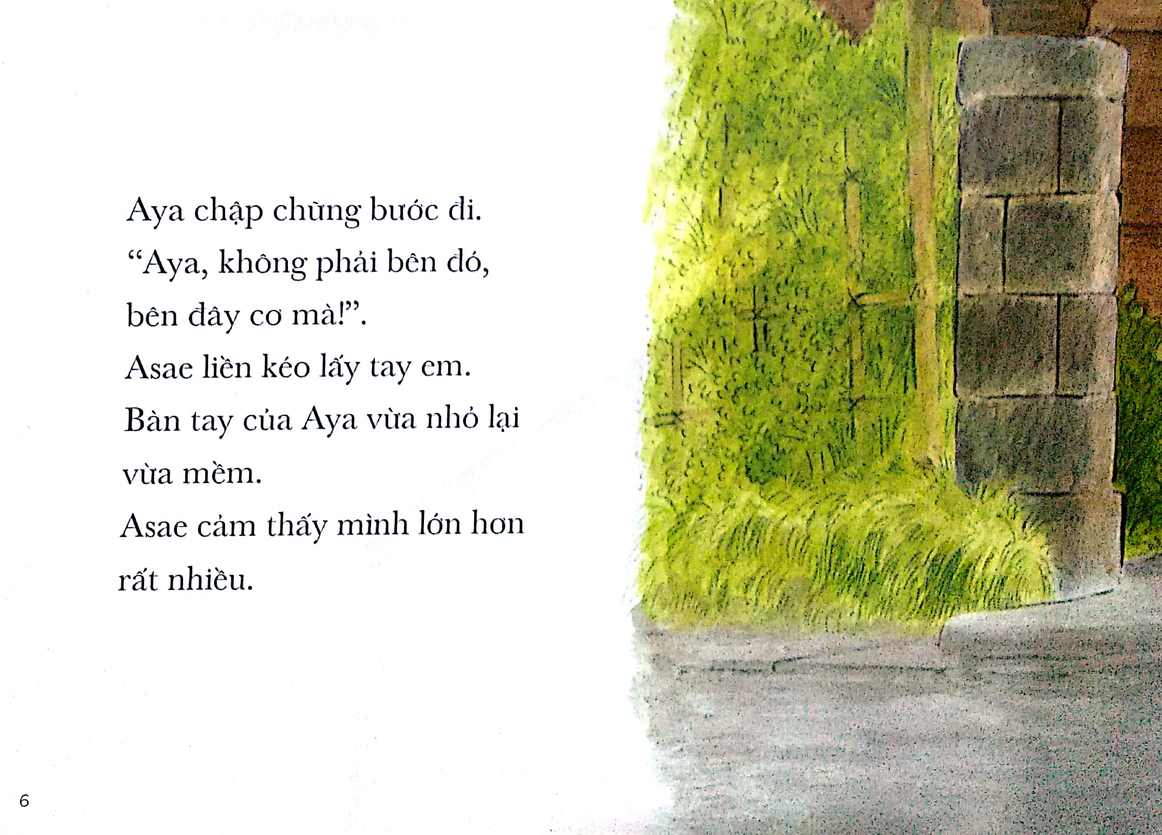 Sách Ehon - Asae và em gái bé nhỏ - Quảng Văn