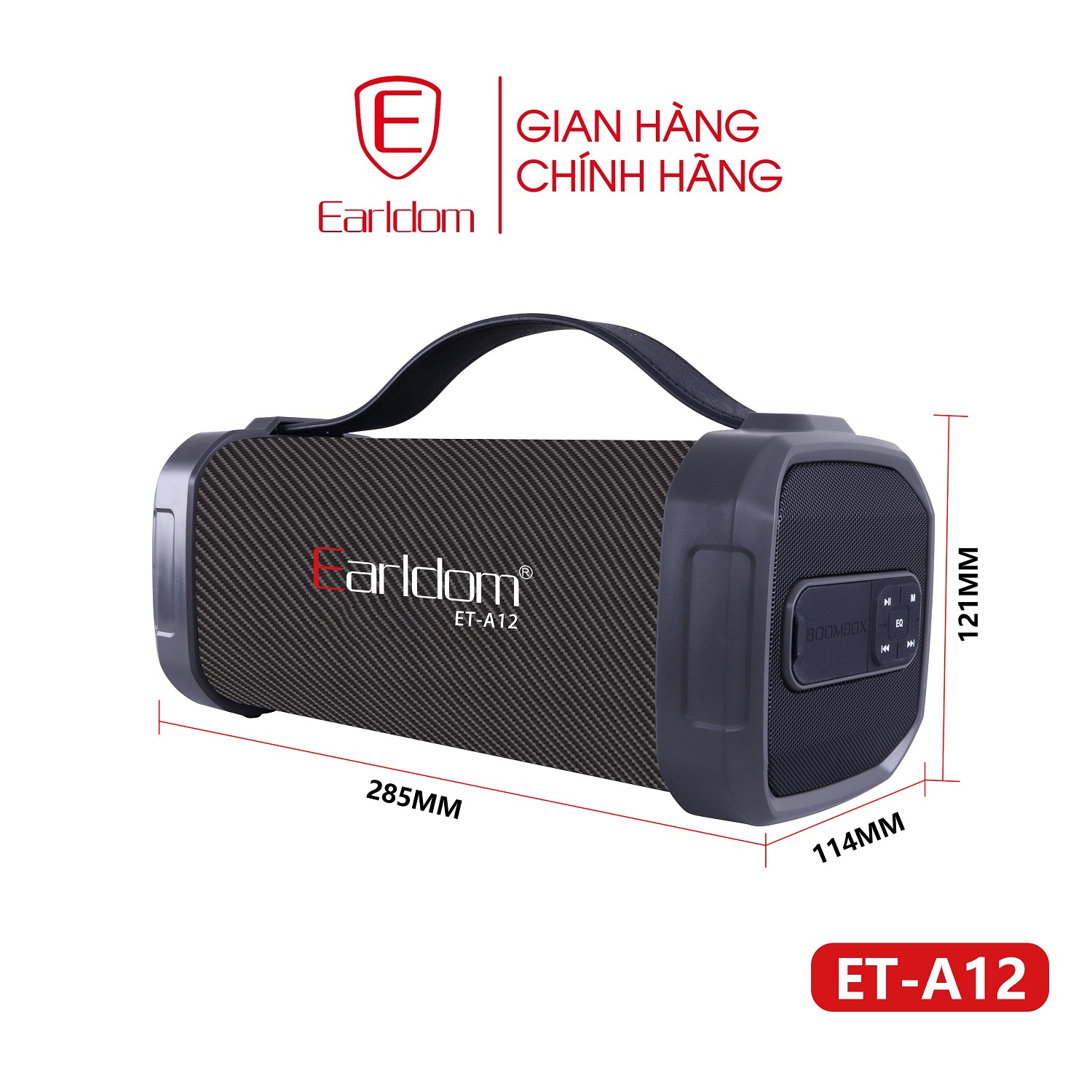 Loa bluetooth earldom et- a12 âm thanh tuyệt vời, pin sử dụng 5-7 giờ