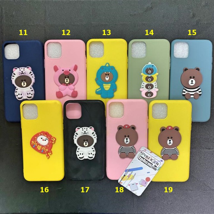 Ốp lưng iPhone 11 Pro Max hình Gấu Nâu