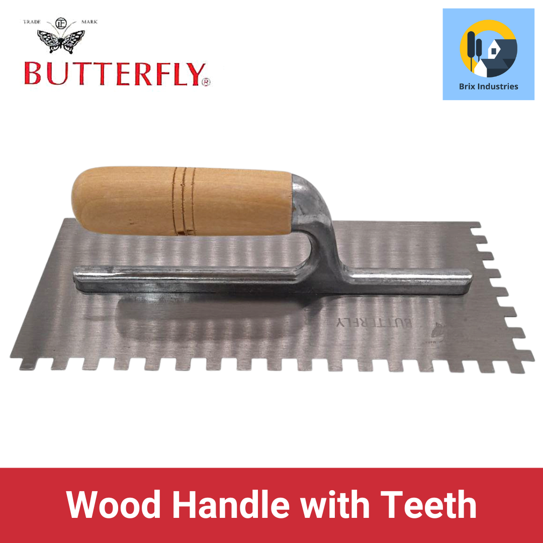 Butterfly Plastering Trowel Plastic or Wood Handle (with or without