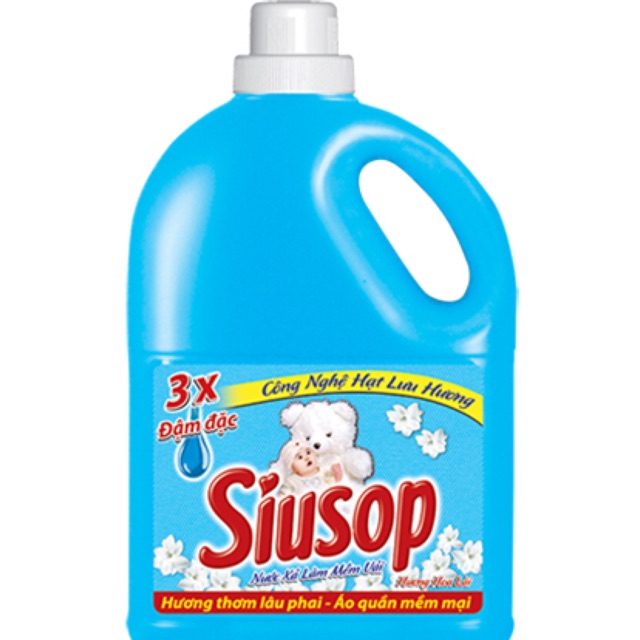 [HCM]Nước xả vải Siusop hương hoa 3.5kg (5 màu)