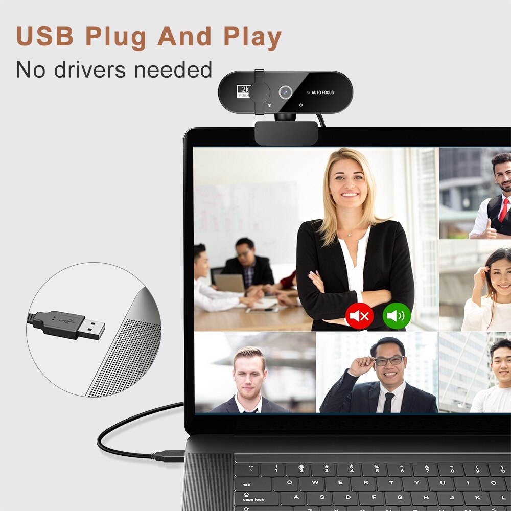 Webcam 4k 2k Web Cam Kỷ Nguyên 1080P Mini 30fps Máy quay USB Full HD Web Cam với chân máy Micro tự động lấy nét Webcam cho PC Mac máy tính xách tay