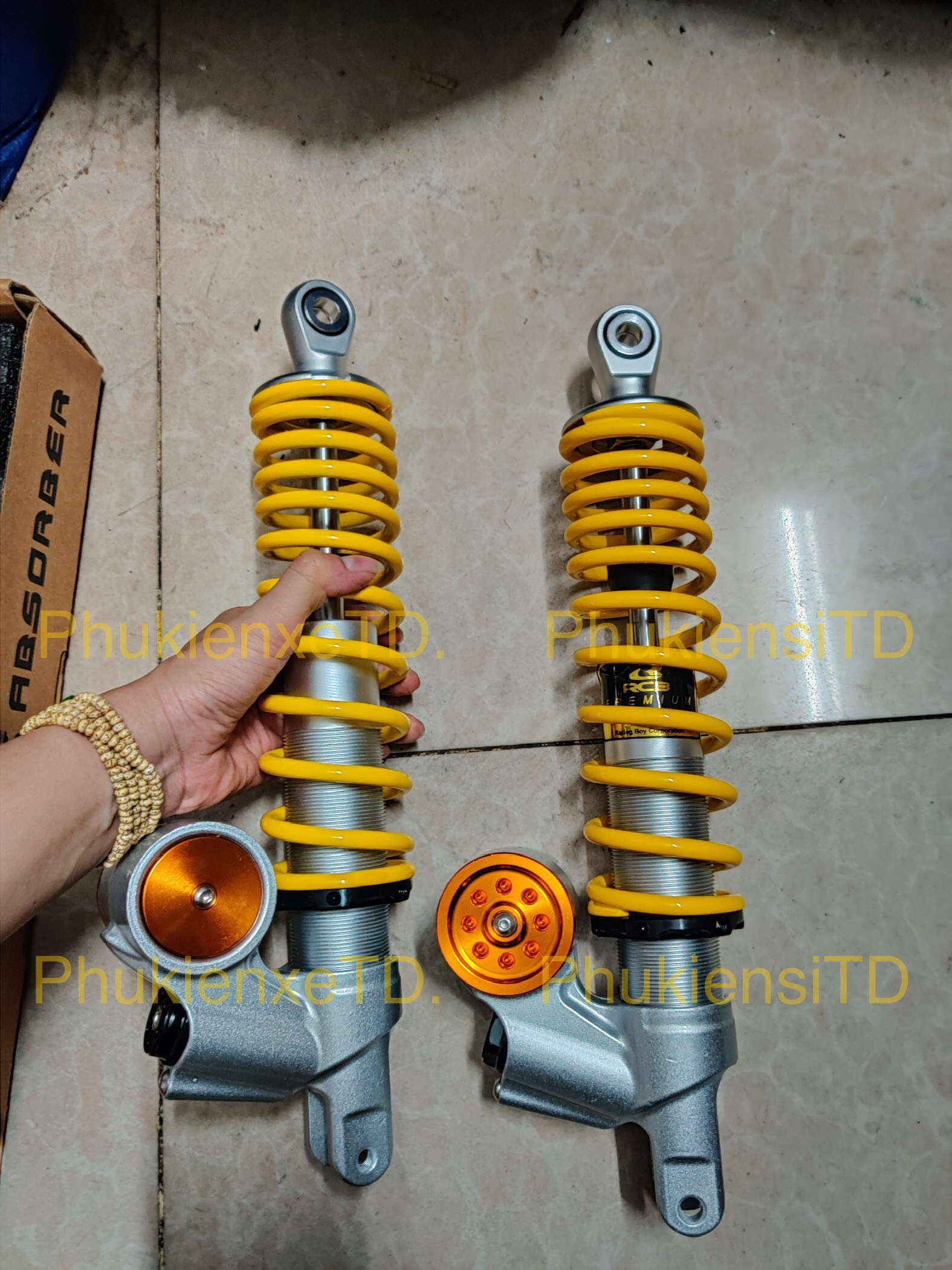 Phuộc RCB bình ngược lắp SH Việt Nam 360mm