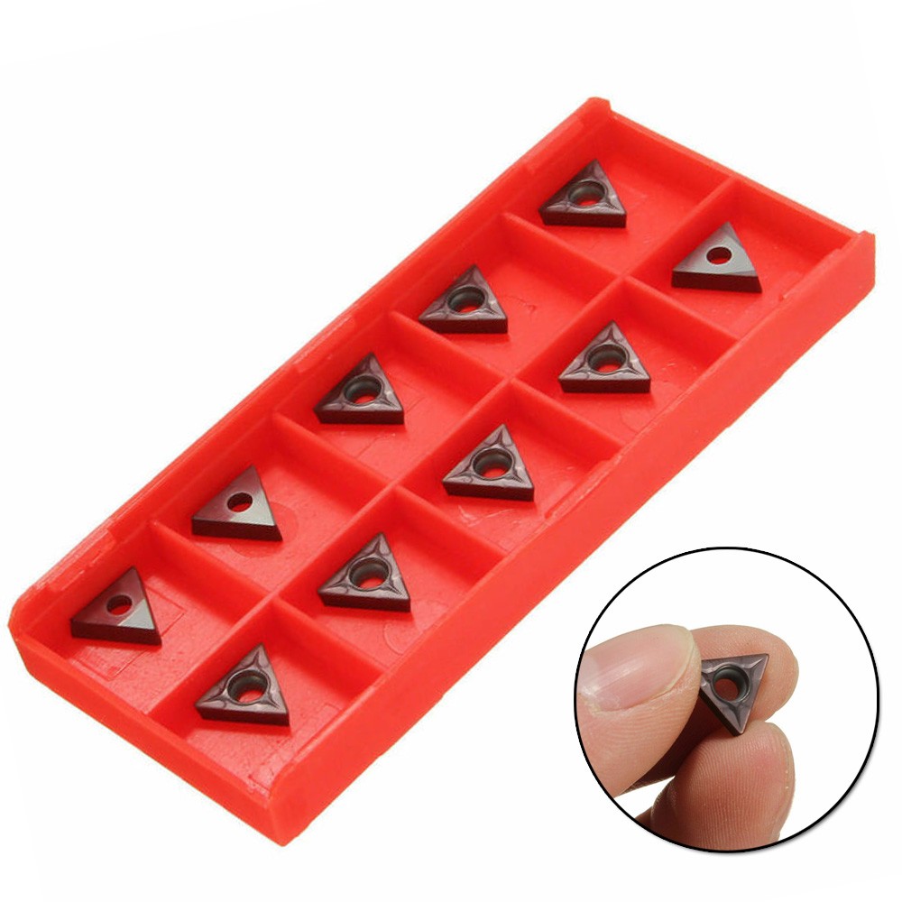 10Pcs/Box TCMT 731 Carbides Inserts Blade Lathe Turning Boring Tools Carbide Inserts C6 Grade 1/4&5/16