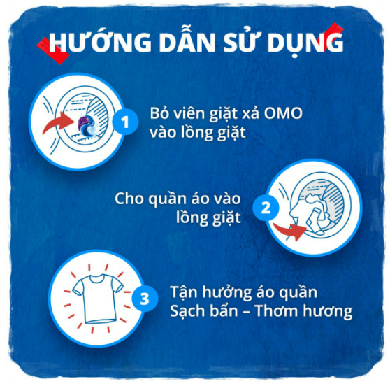 [HCM GIAO 2H]Viên Giặt OMO Công Nghệ Anh Quốc (17 Viên/Túi)