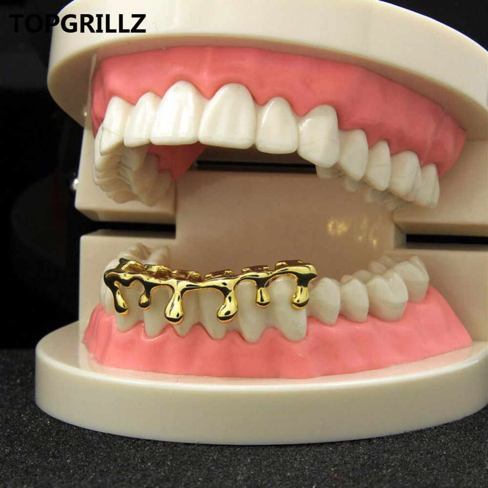 TOPGRILLZ%20Fit%20golden%20Color%20Hip%20Hop%20Teeth%20Grills%20Grillz%20Lower%20Bottom%20Tooth%20Grill%20-%20Image%204