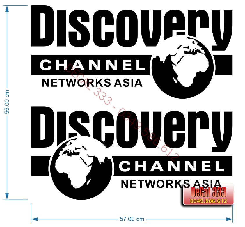 Decal 2 tem dán xe ô tô DISCOVERY 567003