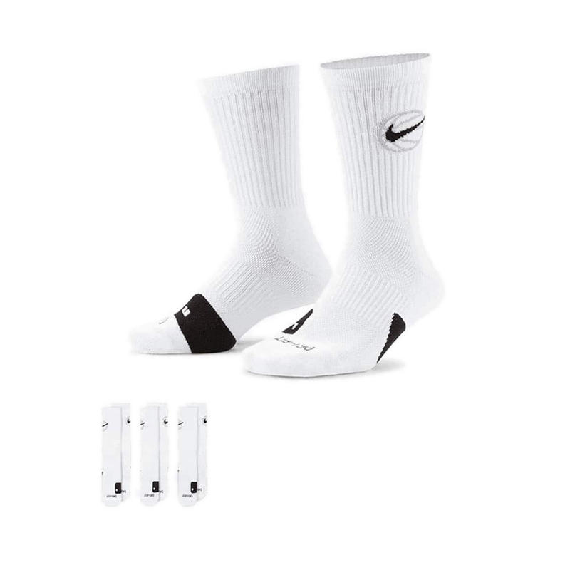Nike Everyday Crew Basketball Socks - White