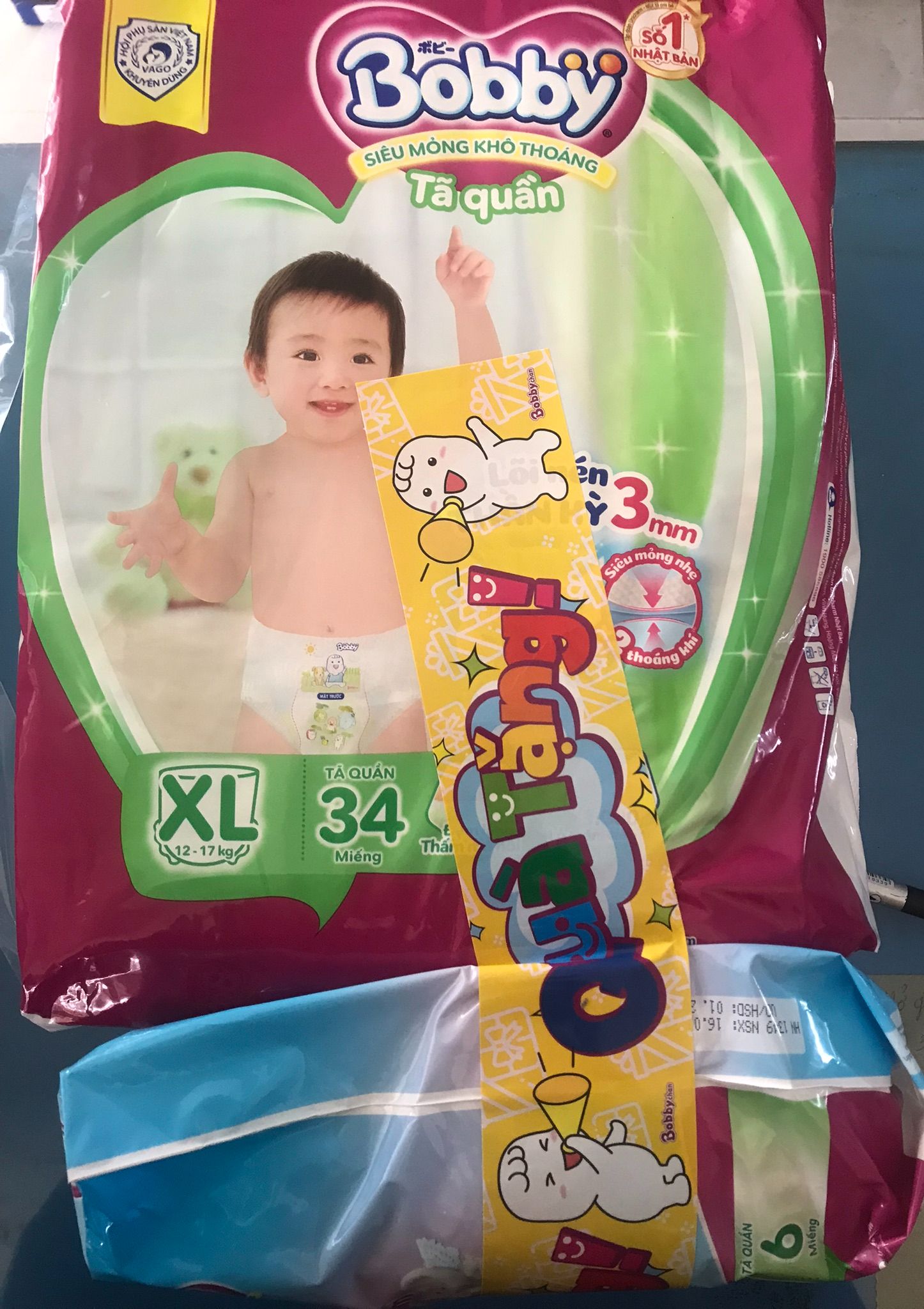 Bỉm Quần BOBBY L38/XL34/XXL30