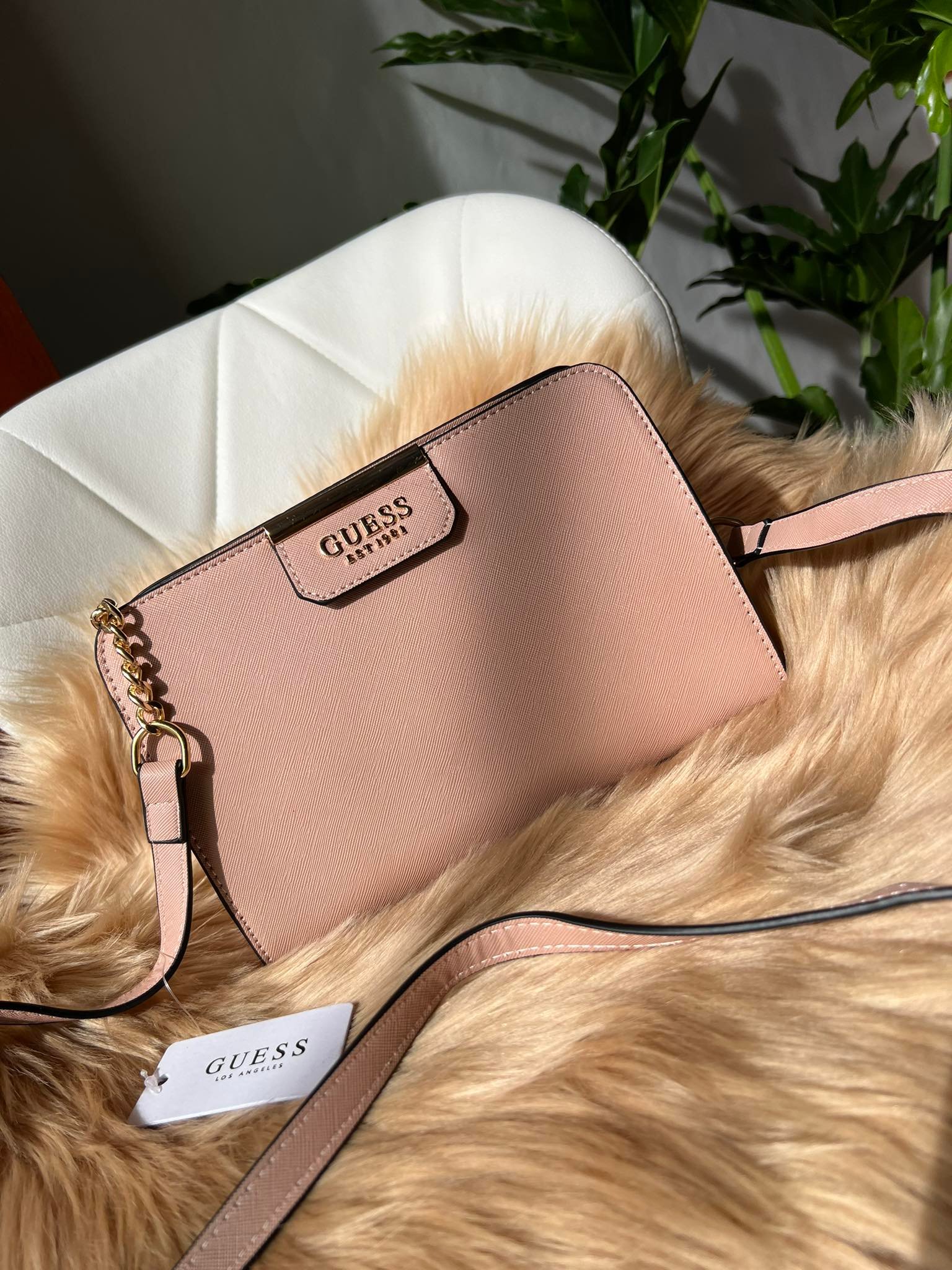 GUESS ABBY TOP ZIP CROSSBODY BAG🔥 Lazada PH