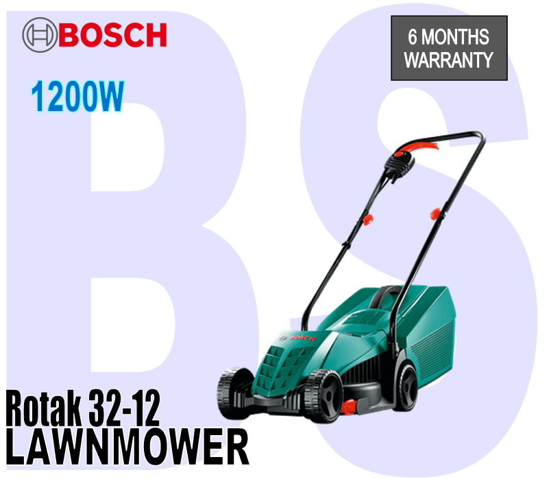 Bosch rotak 32 1200w best sale 32cm electric lawn mower