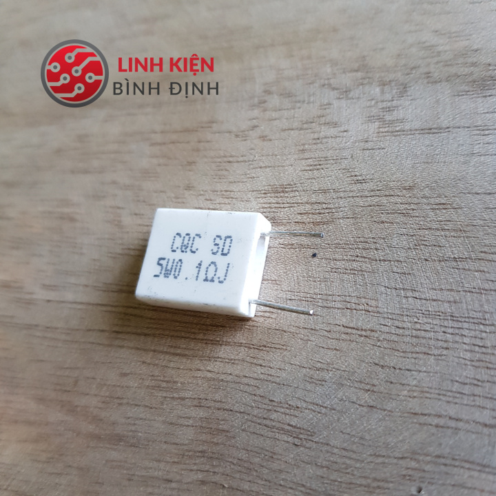 Túi 10 điện trở sứ 0.1r 5w