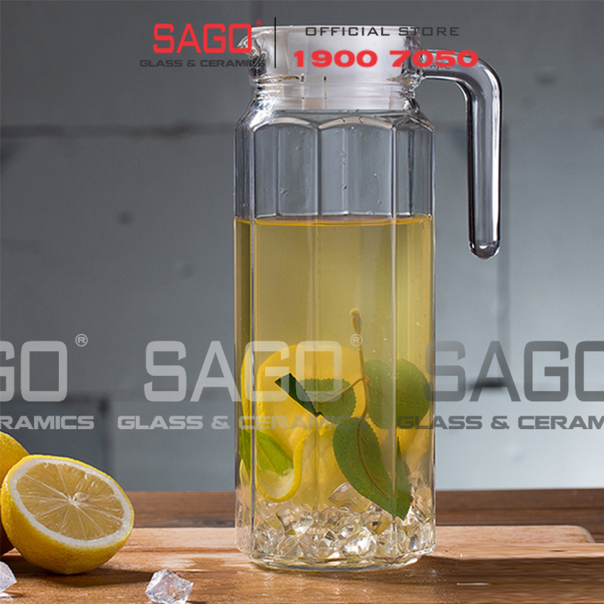 Bình Nước Thủy Tinh Luminarc Quadro Cao Cấp | Tùy Chọn Dung Tích , Thủy Tinh Luminarc