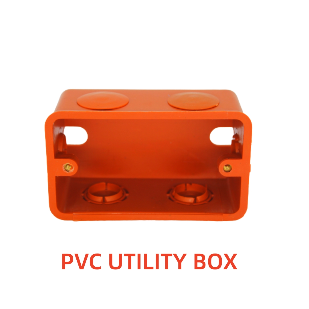 PVC Orange Poly Junction Box Utility Box Square Junction Box Cover For
