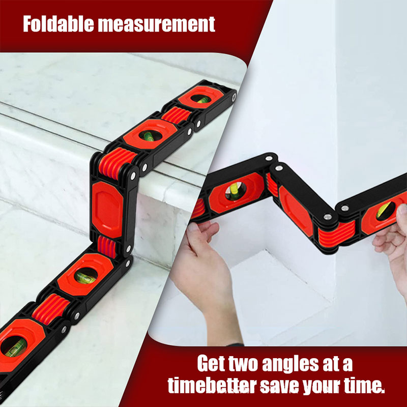 ZUOGUAN Woodworking tool level, multifunctional folding level, high-precision and multi angle architectural decoration corner measurement