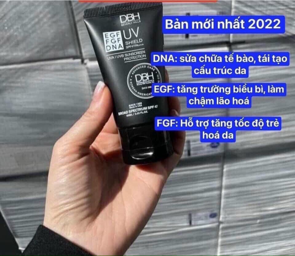Kem chống nắng DBH 60ml Fullbox ( Bản Mỹ có EGF - FGF - DNA )