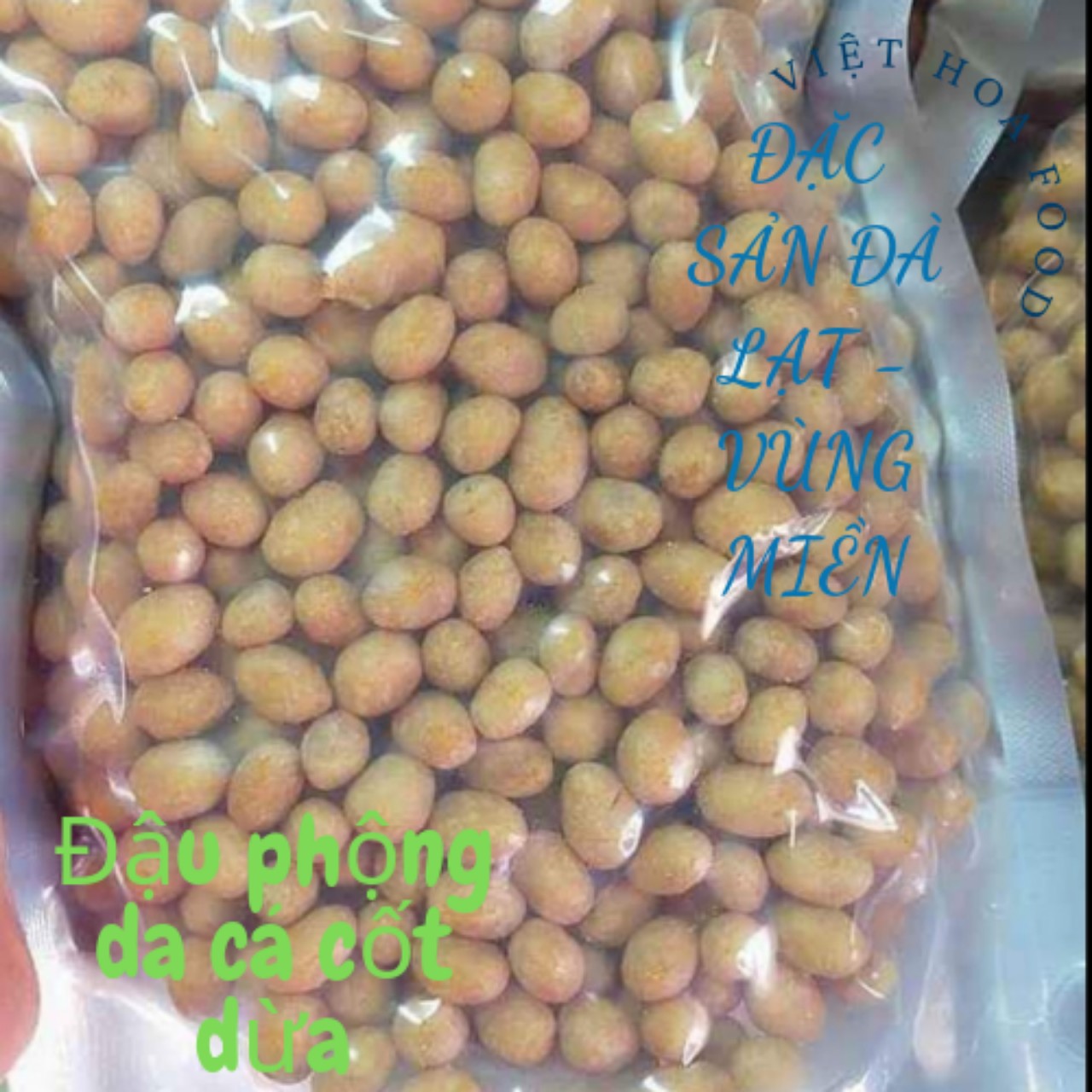 500 Gr Hạt Đậu Phộng Da Cá Cốt Dừa - Giòn Ngon