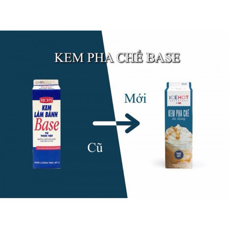 [Chỉ Giao Hoả Tốc] Kem Base Hộp Cao - 970gr