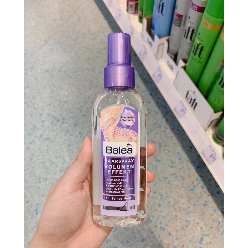 Xịt Dưỡng Phồng Tóc Balea Volume Effekt 150ml