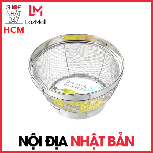 Rổ tròn đáy sâu Inox Echo size Ø16cm Nội Địa Nhật Bản