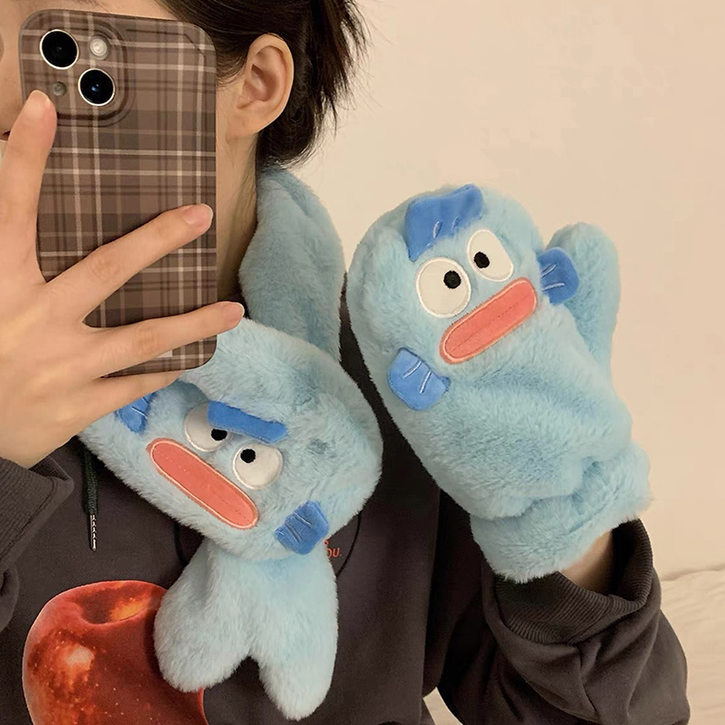 Sweet%20Hangyodon%20Anime%20Kawaii%20Sanrio%20Warm%20Gloves%20Female%20Spring%20Winter%20Cute%20Cartoon%20Student%20Neck%20Scarf%20Fashion%20Gifts%20For%20Girls%20Runrui%20-%20Image%202