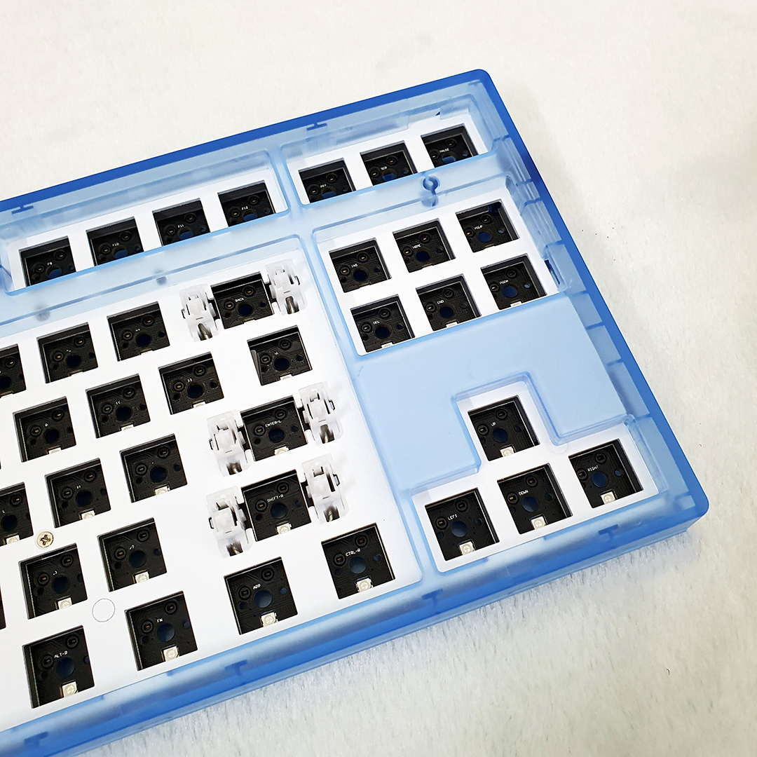 Bộ kit bàn phím cơ FL-Esports MK870 1 Mode Clear Blue - Hotswap - Led RGB - Sẵn foam - Bảo hành 12 tháng
