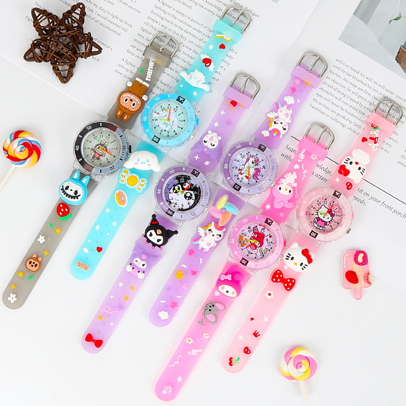 Children's Watch with Cartoon 3D Strap, LED Quartz Watch for Boys and ...