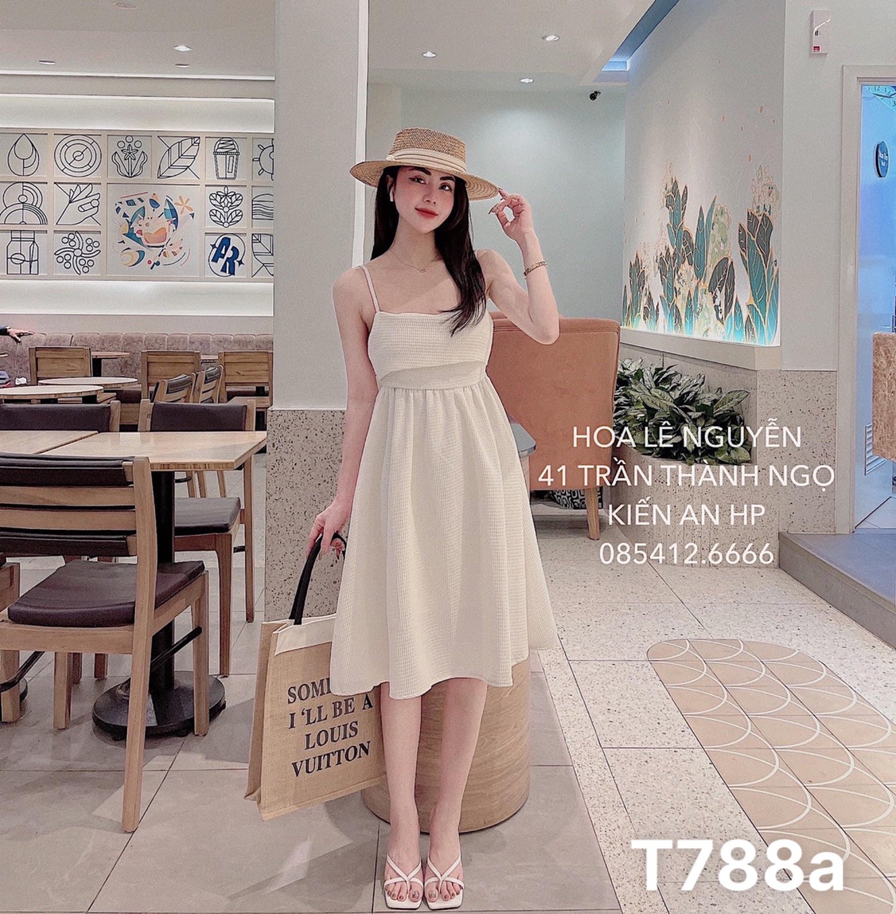 Set áo 2 dây nơ ngực bảng lớn quần ngắn kate silk dạo phố T788a