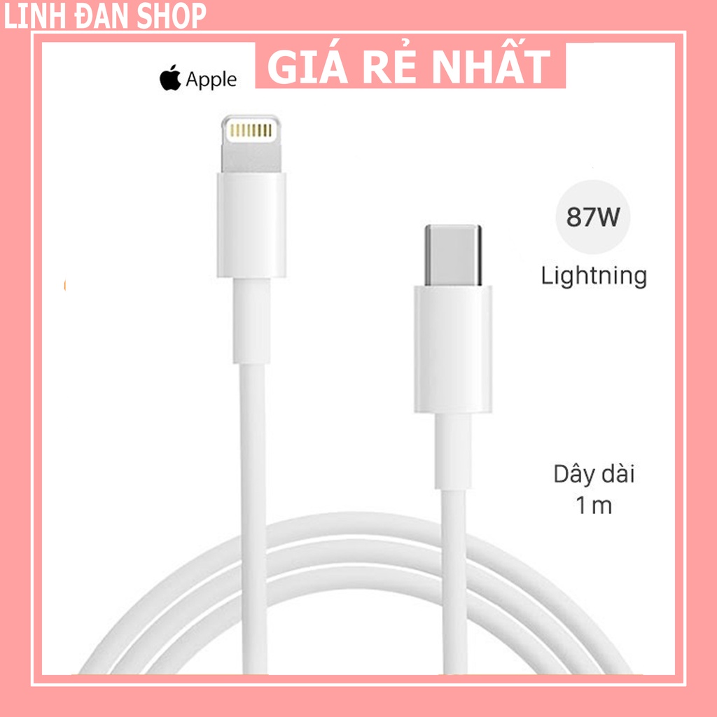 [BH 12 Tháng] DÂY SẠC NHANH IPHONE | CÁP SẠC NHANH IPHONE | Type-C to Lightning