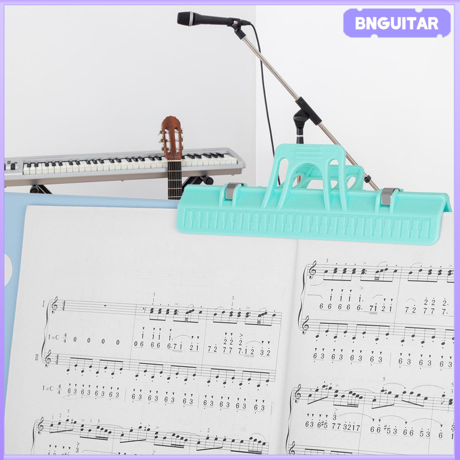 BNGUITAR Music Book Clip Multipurpose Score Clip for Contracts Music Scores Magazines