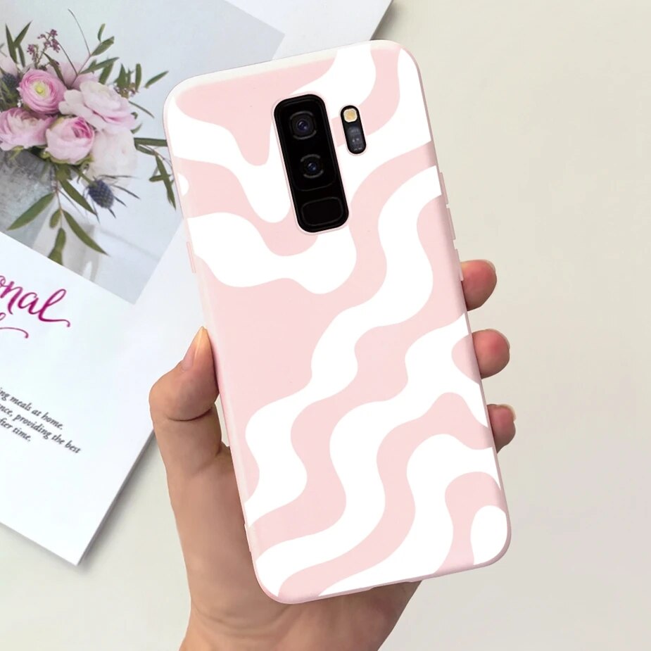 For Samsung Galaxy S9 Plus Case Stylish Candy Painted Cover Soft Silicone Phone Case For Samsung S9 S9+ S9Plus Back Cover Casing