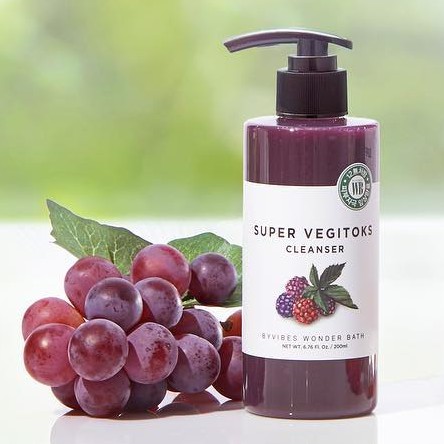 Sữa rửa mặt rau củ thải độc Super Vegitoks Cleanser Wonder Bath 300ml