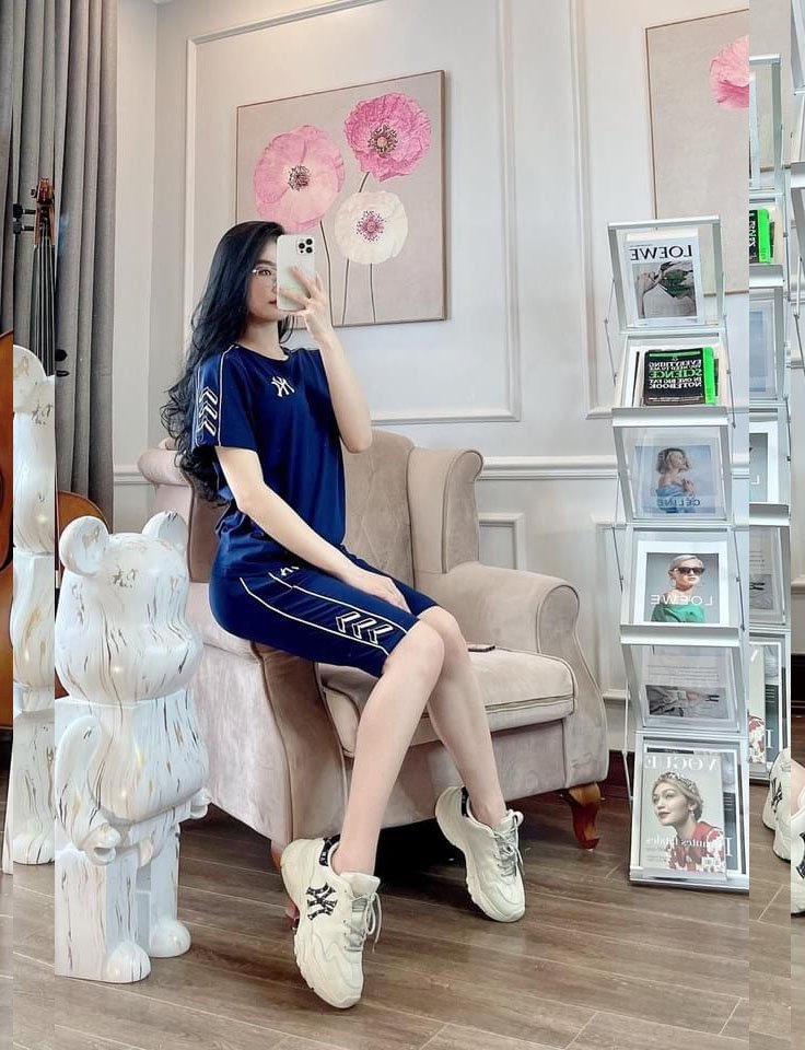 Set thời trang cotton lửng mặc nhà sang chảnh