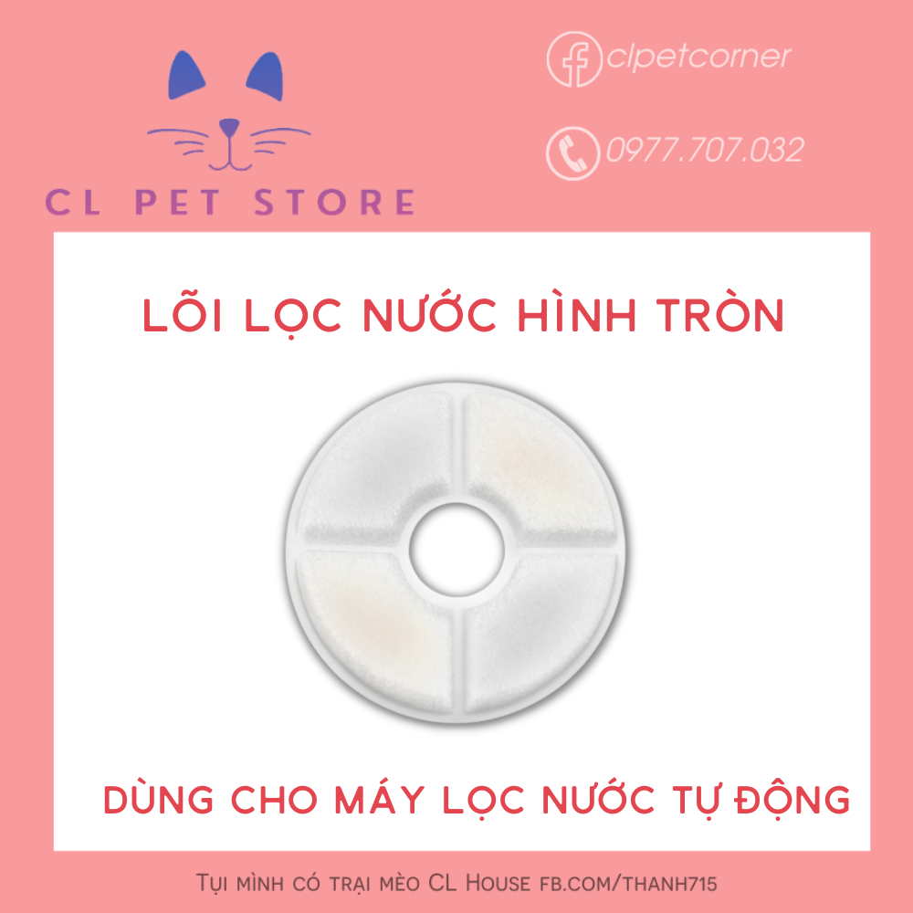 [HCM]Miếng lọc than hoạt tính hình tròn - 4 miếng