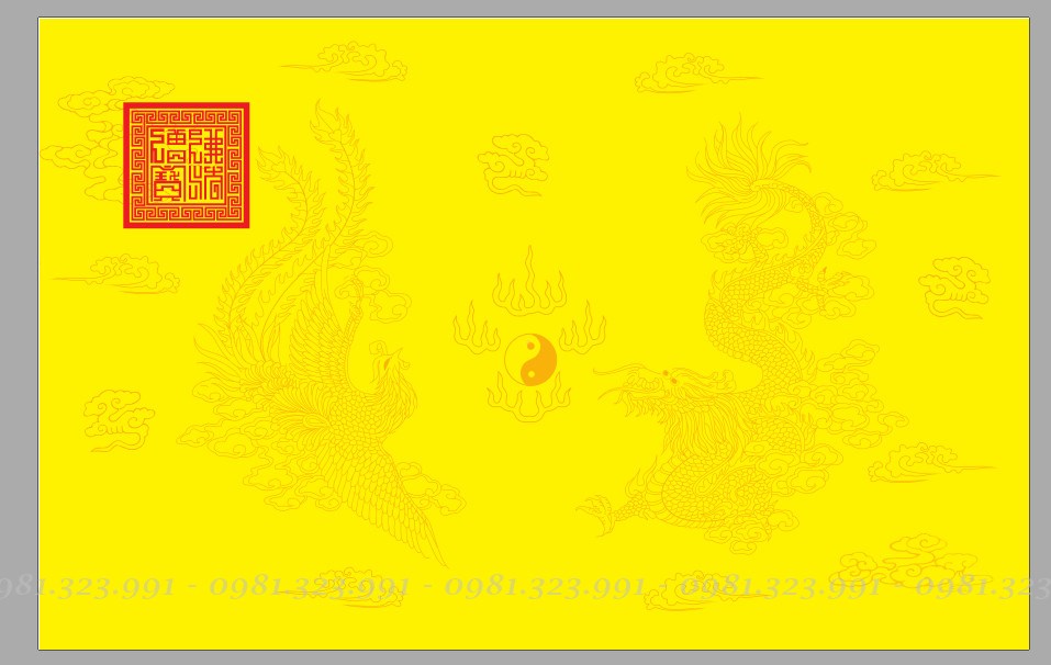 Giấy in sớ rồng phượng sum vầy