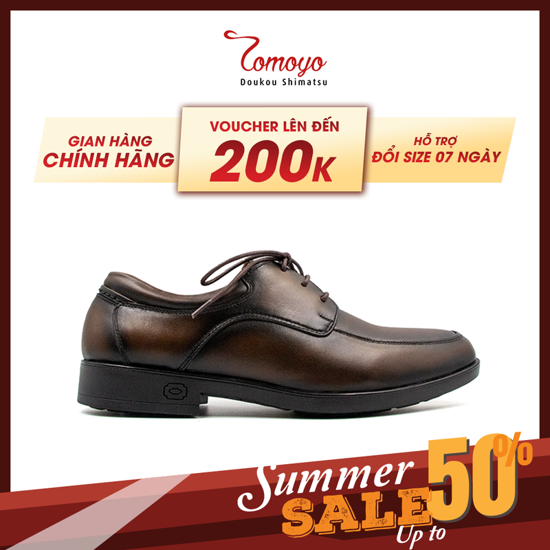 Giày tây nam công sở derby tomoyo tmn23702