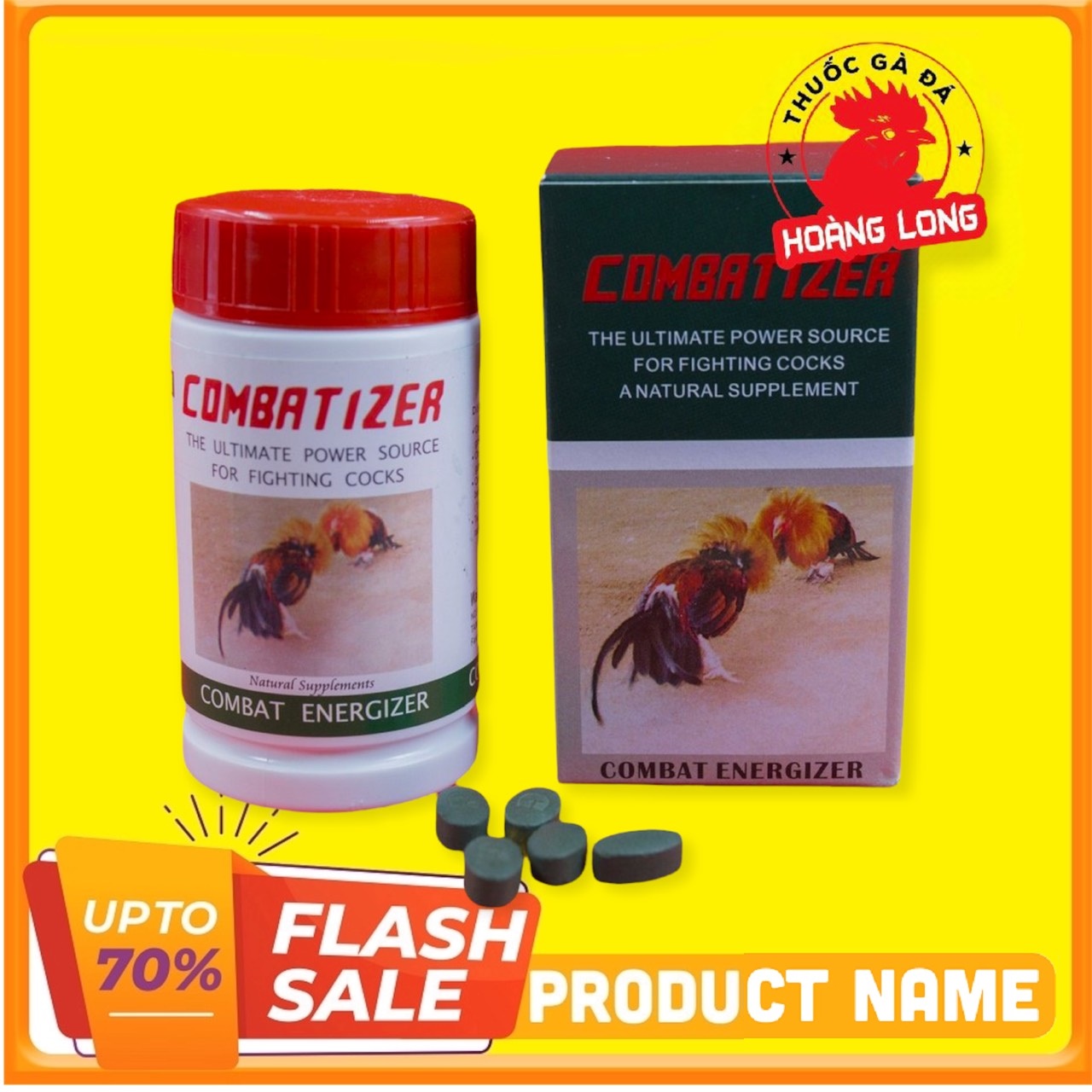 Thuốc nuôi gà đá COMBATIZER CHIẾC LẼ 50 viên