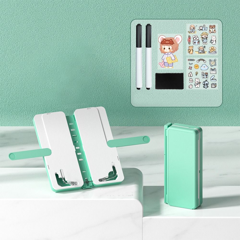 MKEB Máy tính xách tay Cứng cáp Có thể điều chỉnh Thư Pháp Kệ sách để bàn Sách dạy nấu ăn Sinh viên Văn Phòng Phẩm Đồ dùng văn phòng Giá để sách Hộp Bút Chì Giá đỡ đọc sách Giá đựng sách Hộp Bút Chì