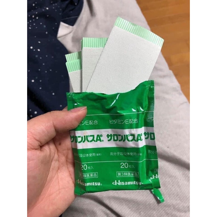 Miếng dán Salonpas Hisamitsu Nhật - Hộp 7 gói 140 miếng