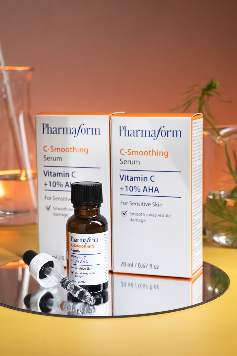 Tinh chất C-Smoothing Serum Vitamin C + 10% AHA Pharmaform 20ml