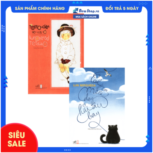 Sách - combo chuyện con mèo dạy hải âu bay + totto-chan bên cửa sổ - newshop