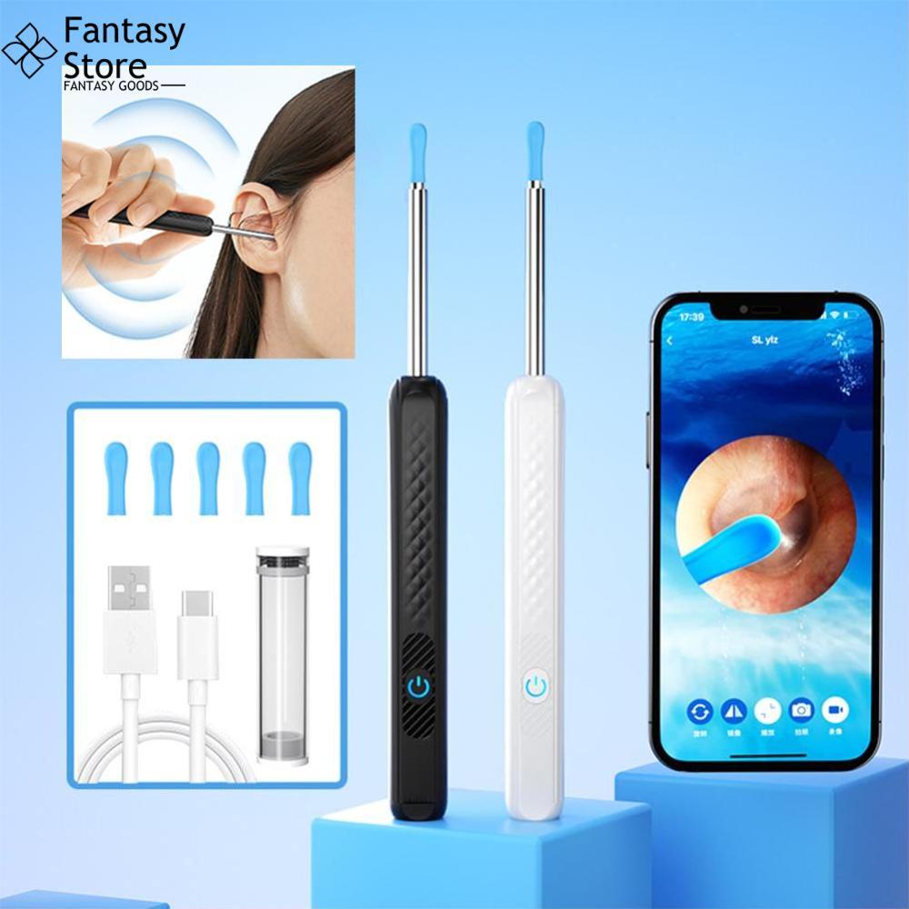 FG Intelligent High-definition Visual Wireless Ear Pick Rechargeable Luminous Ear Endoscope Ear Wax Removal Ear Cleaner Tool