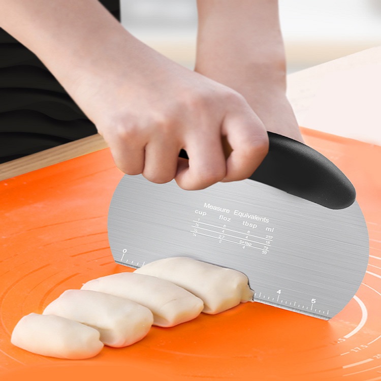 [1 CÁI] Dụng cụ cắt xắt bột, bánh mì, củ, quả bằng thép không gỉ cán nhựa dễ cầm - 000846