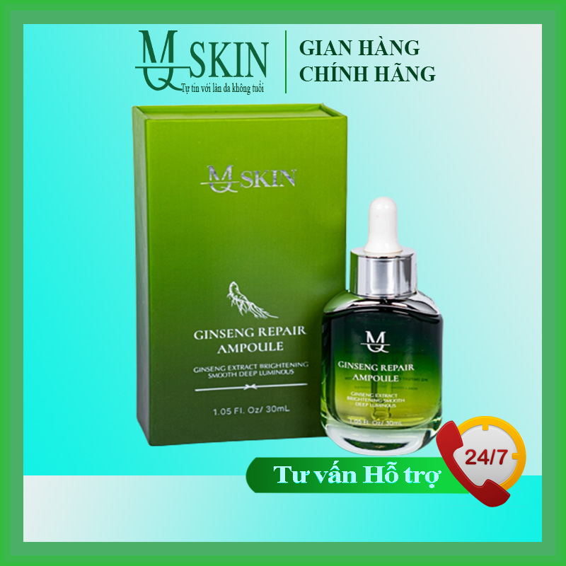 Serum căng bóng da nhân sâm MQ Skin ( MQSKIN chính hãng) giúp lan da sạch mụn thâm nám và tan nhang bổ sung collagen