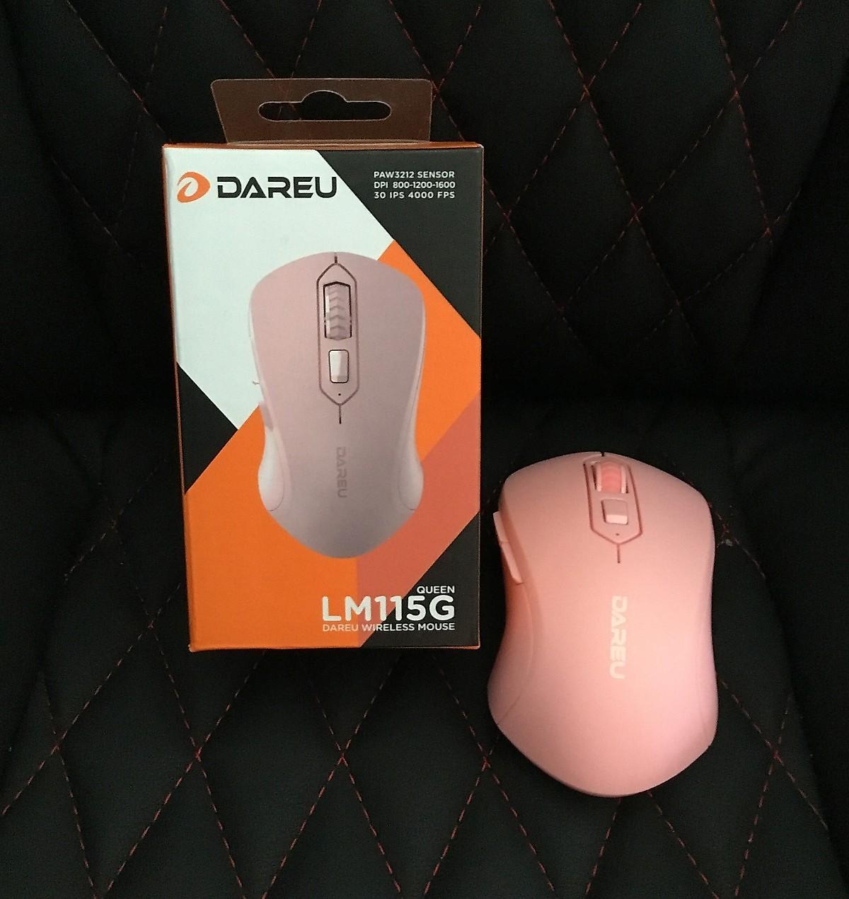 Wireless Mouse dareu LM115G pink - genuine goods